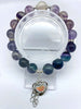 Unique Design Fluorite Semi Precious Gemstones 10mm 8mm Round Beads Crystal Stretch Bracelets 7.5 Inch Unisex