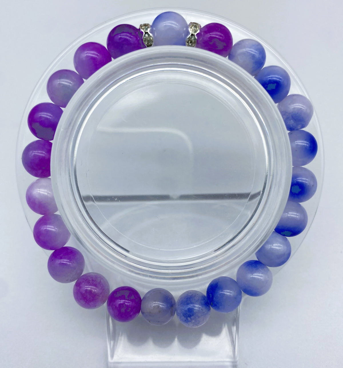 8mm(0.31") Sweet Candy Jade Collection Crystal Gemstone Beaded Bracelet Healing Crystal Energy Quartz Chakras Jewelry