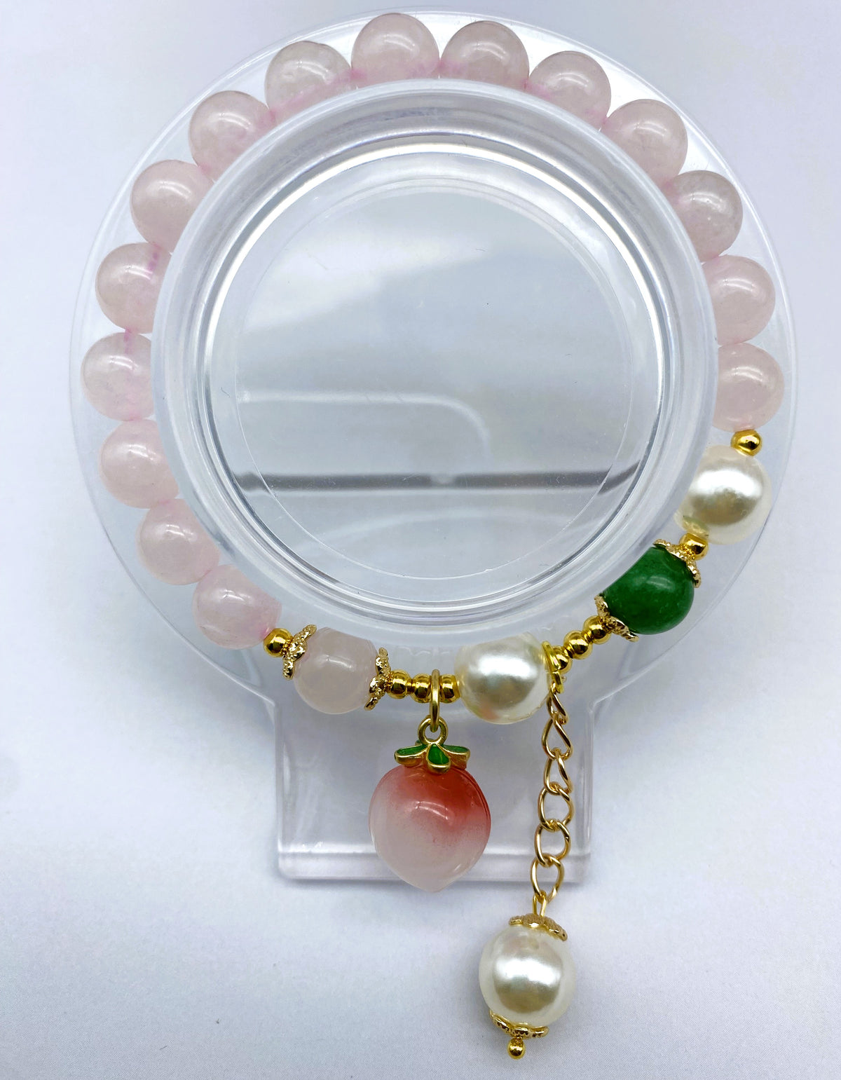 Cute Design Rose Quartz Bracelet Collection 8mm 10mm Beads 7.5inches Healing Crystal Quartz Energy Chakras Jewelry