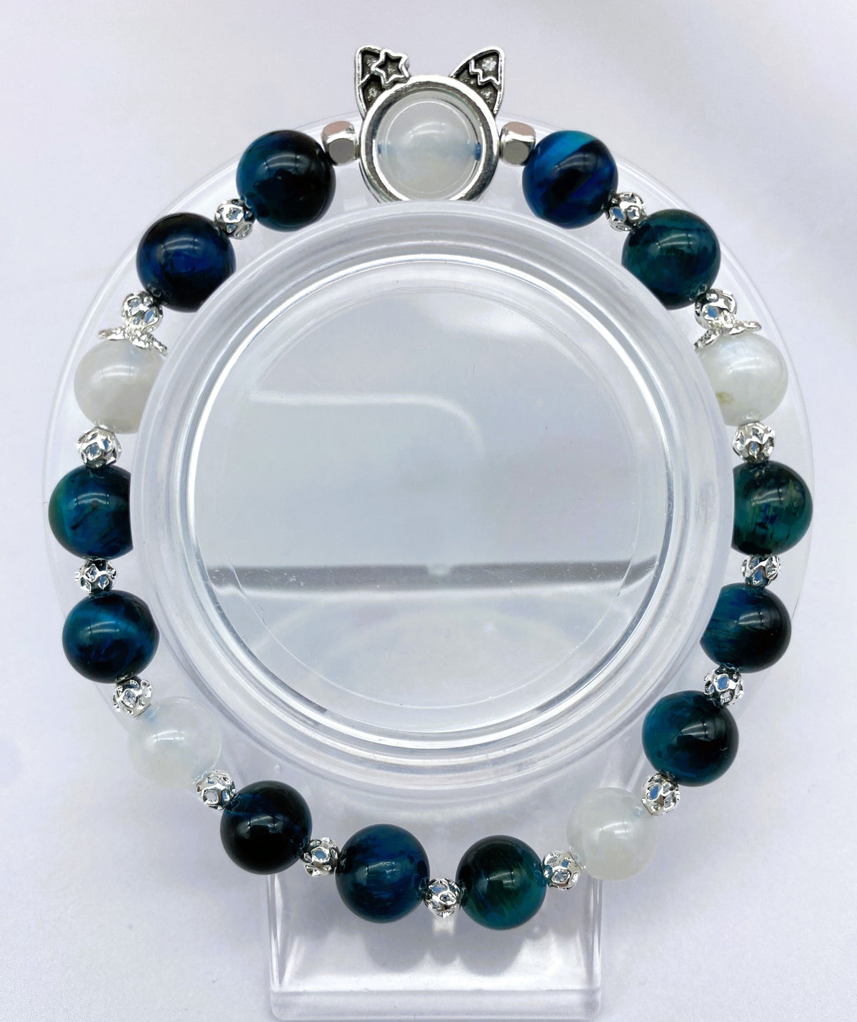 Moonstone Collection Gorgeous Gemstone Beaded Bracelet for Men Women