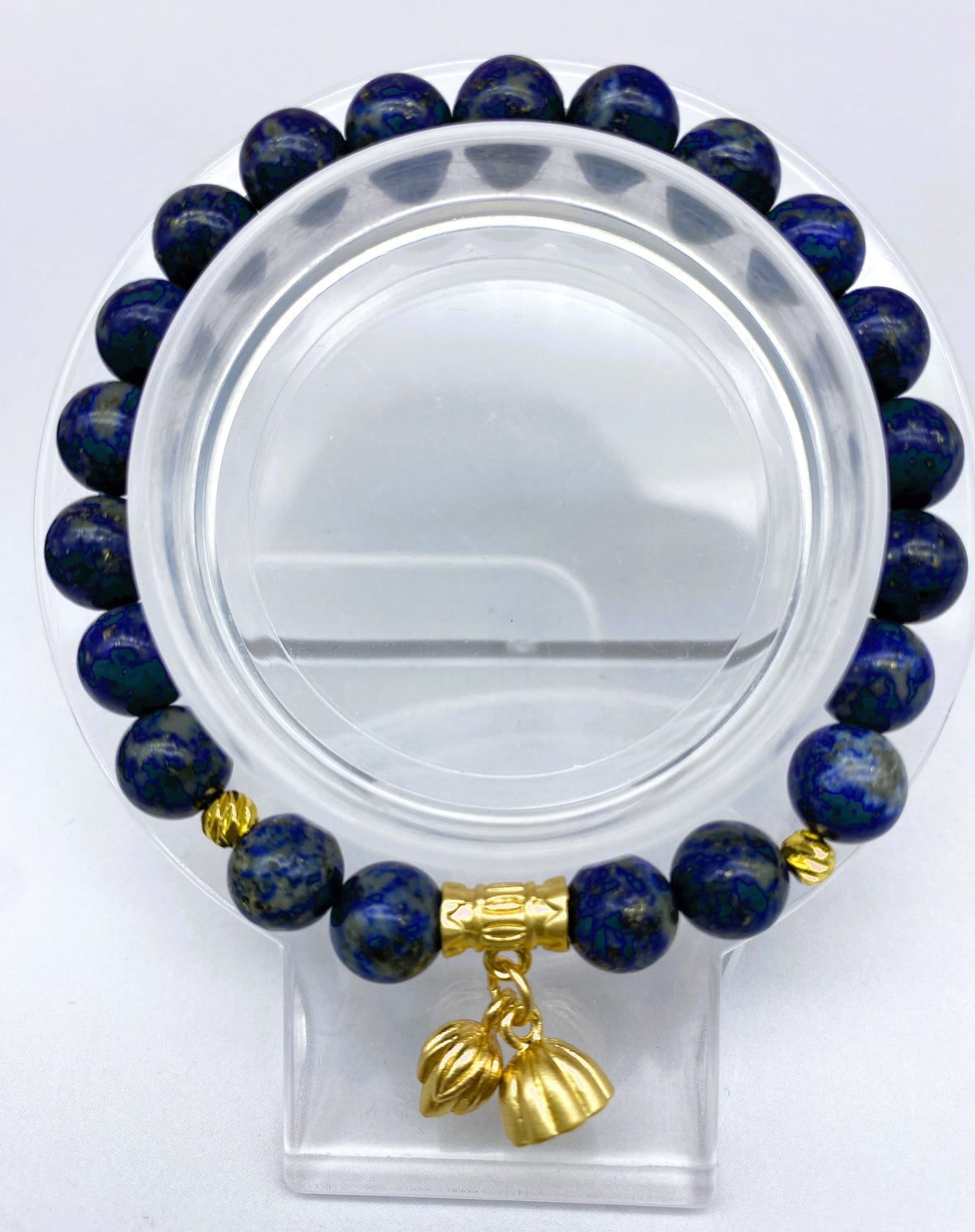 8mm Lapis Lazuli Collection Gorgeous Gemstone Beaded Bracelet for Men Women