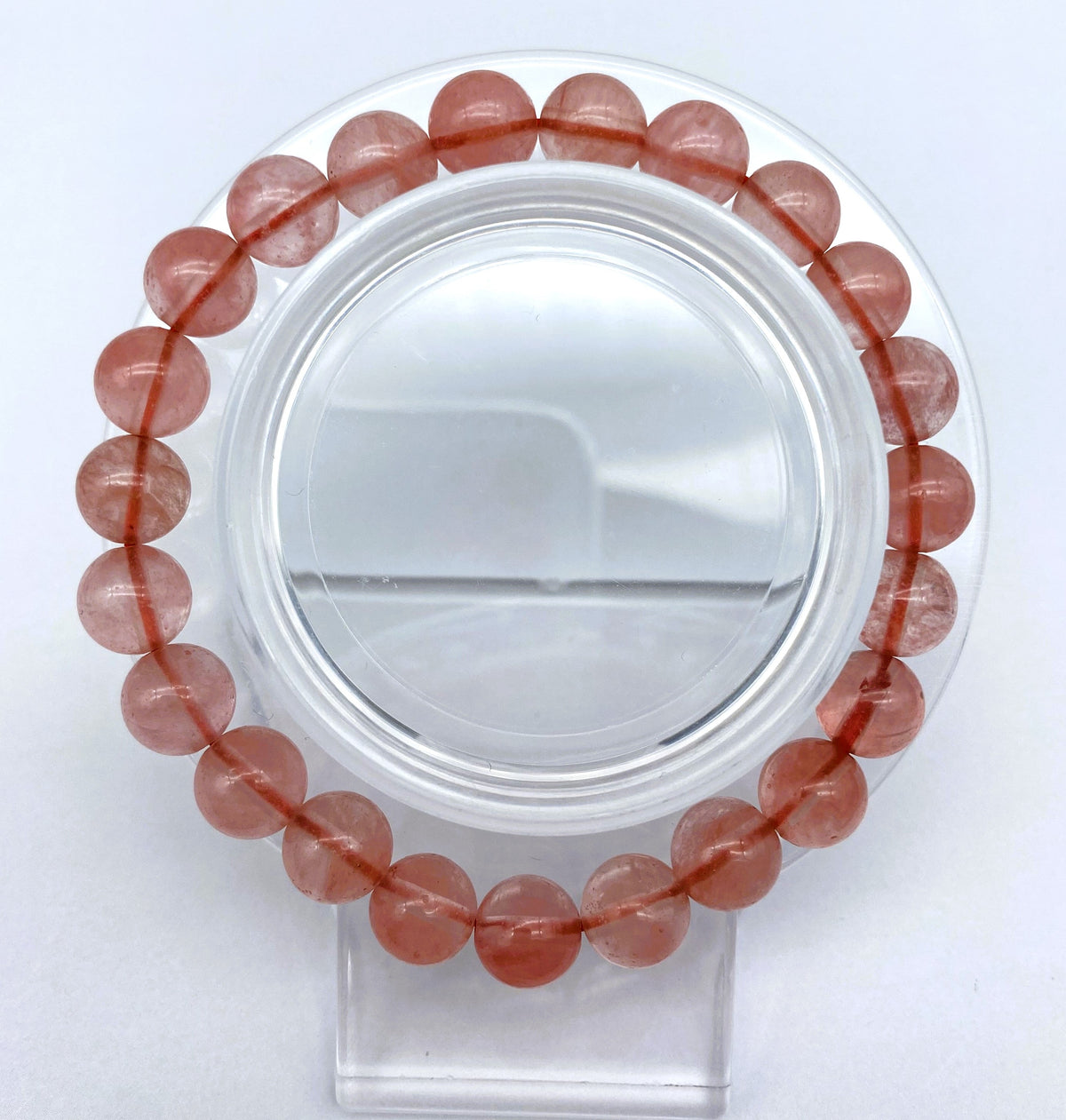 Quartz $1.99 Plain Design Bracelet Collection1 0mm 8mm 6mm Crystal Quartz Energy Chakras Jewelry Women Men Girl
