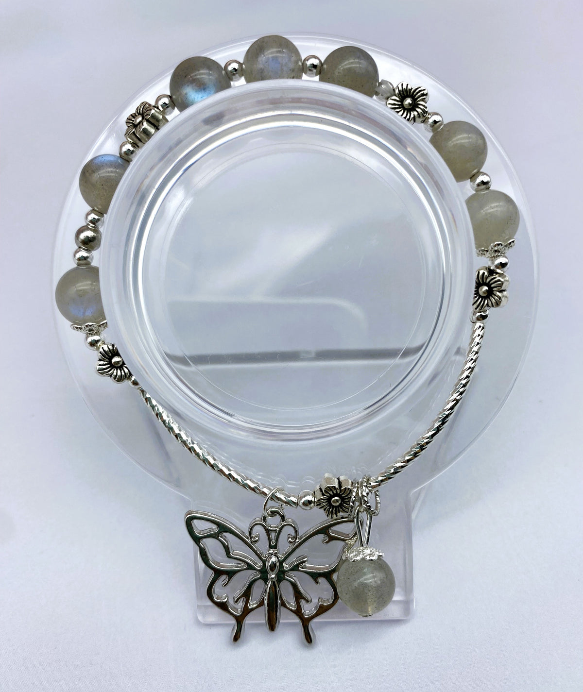Amazing Labradorite Collection 8mm Gorgeous Gemstone Beaded Bracelet for Men Women