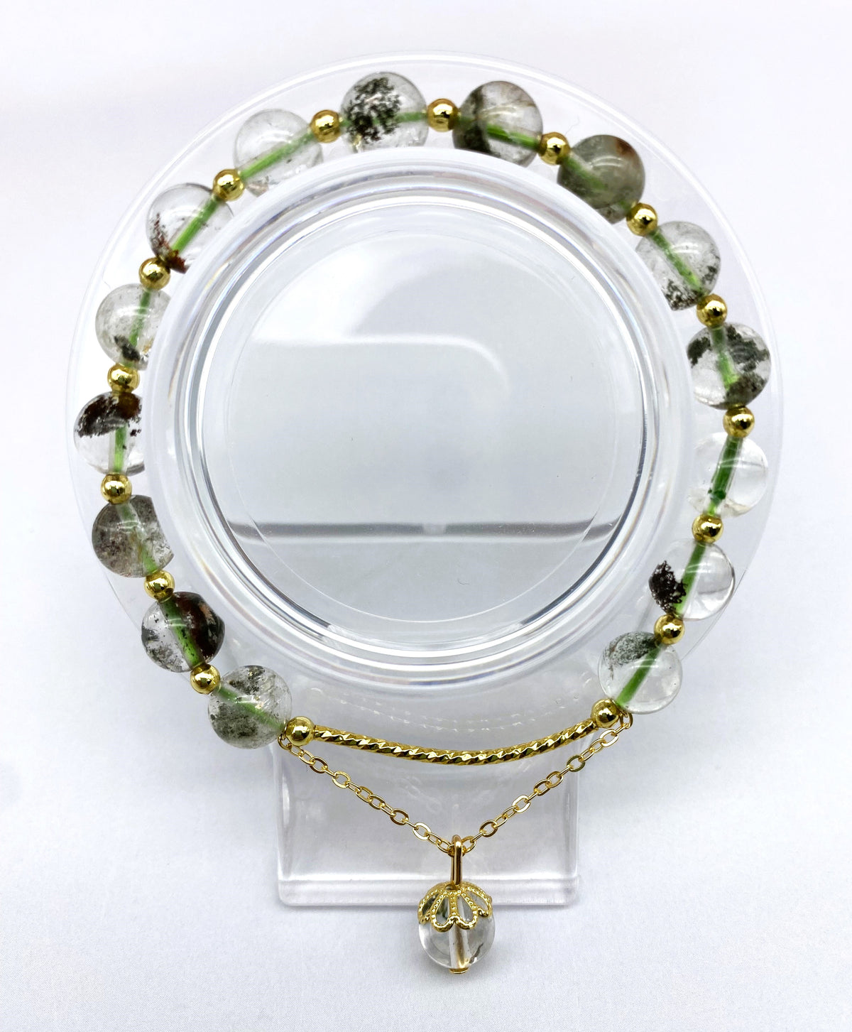 8mm 7mm Phantom Collection Gorgeous Gemstone Beaded Bracelet for Men Women