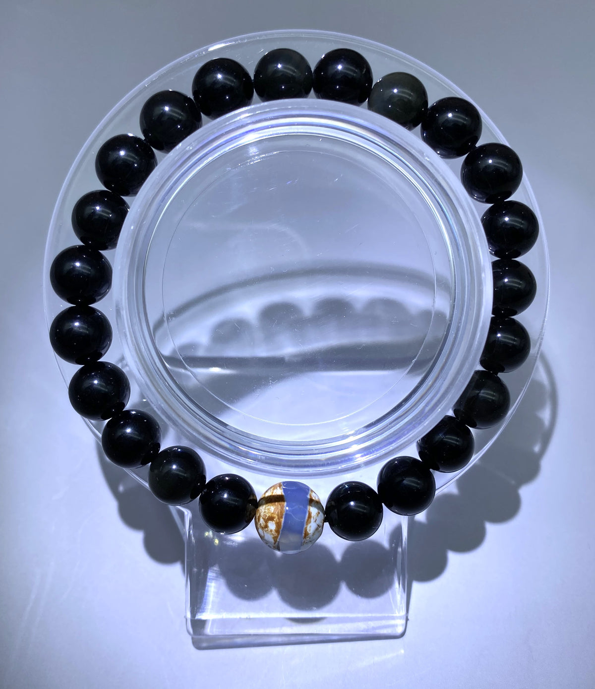 Special Plain Design 8mm Beaded Bracelet for Men Women